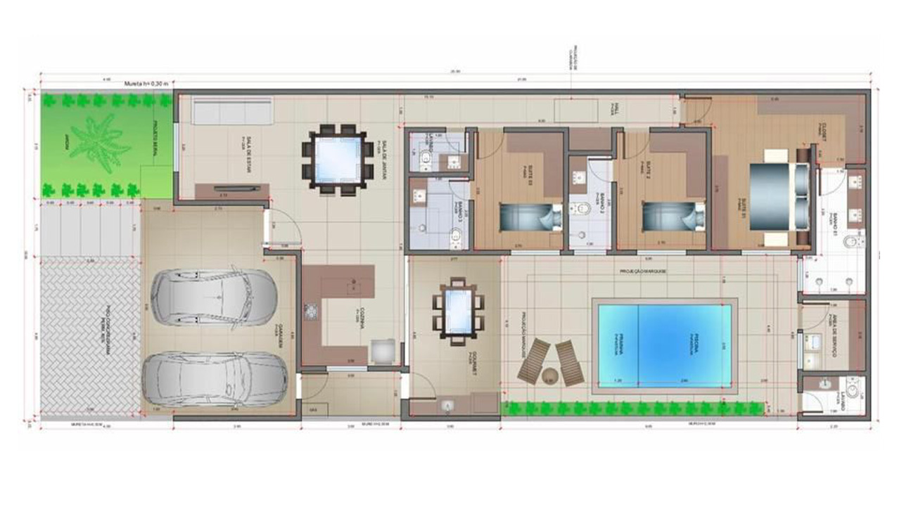 Planta casa Sorocaba